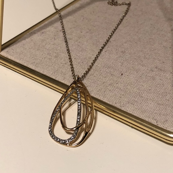 Banana Republic Tear Drop Gold Necklace - Picture 5 of 5